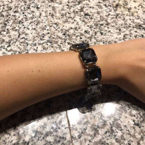 JCREW Gray Jeweled Bracelet - Picture 2 of 3